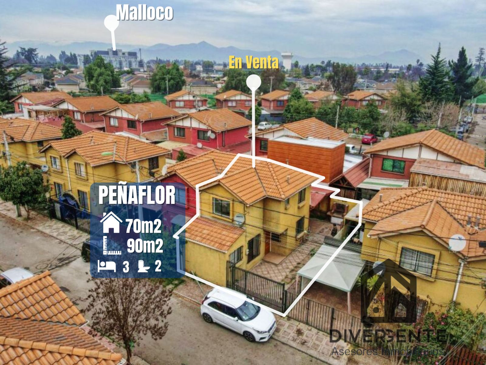 Casa a la venta en Peñaflor - a pasos de próximo metrotrén. — vista principal