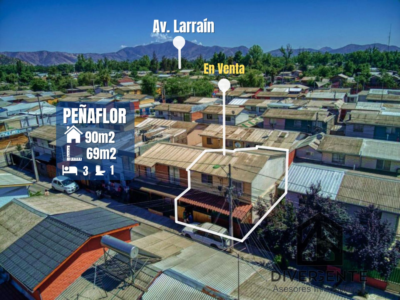 Venta de casa en Peñaflor - Espaciosa y bella cocina — vista principal