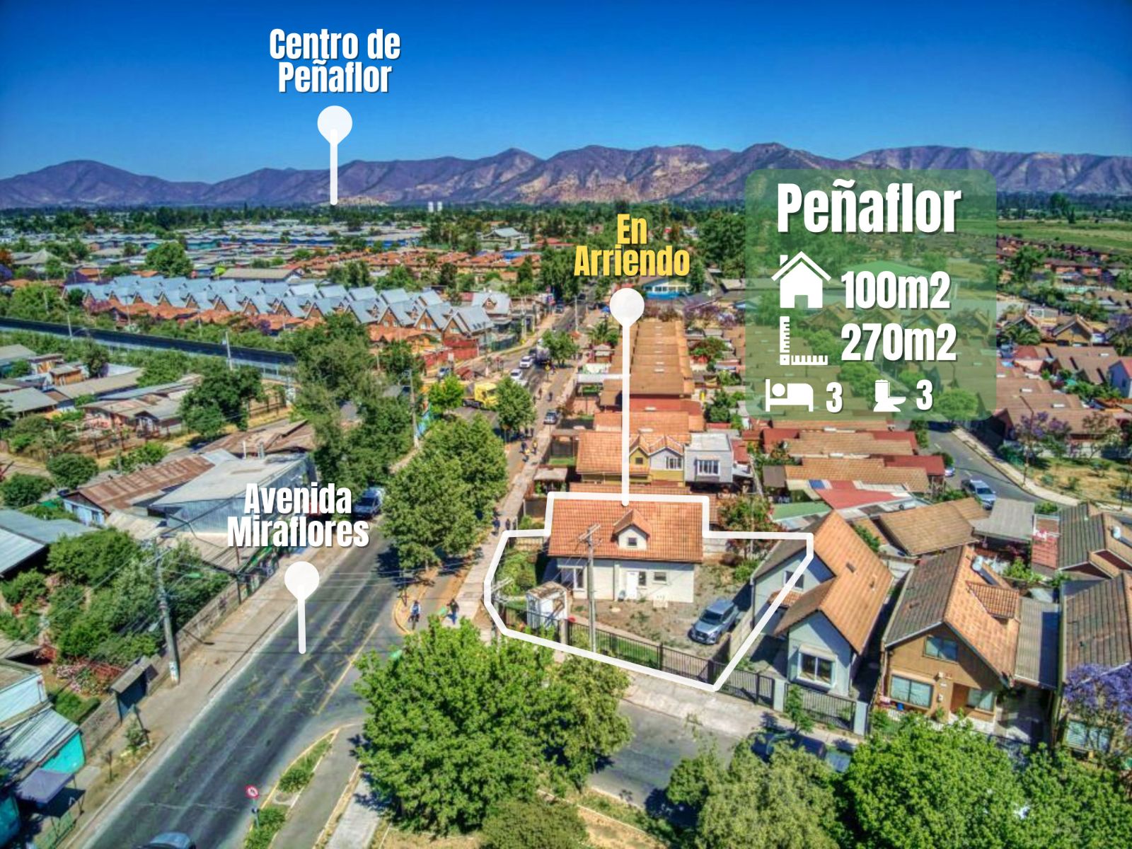 Local con patio en arriendo en Peñaflor — vista principal
