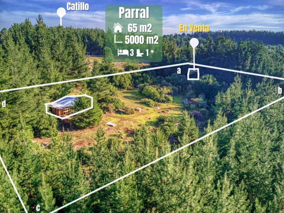 Parcela con piscina en venta en Parral, sector Otro, 3 dormitorios, 5000 m² — vista principal