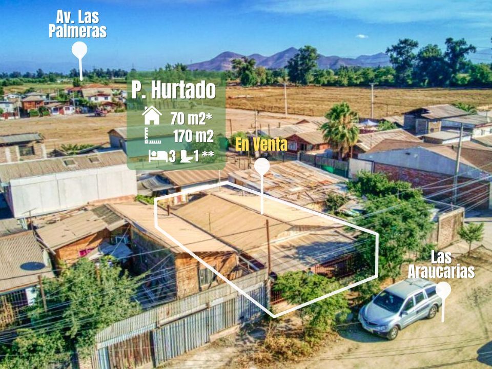 Sitio barata en Padre Hurtado, 70 m² — vista principal
